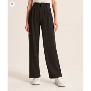 High waisted black pants